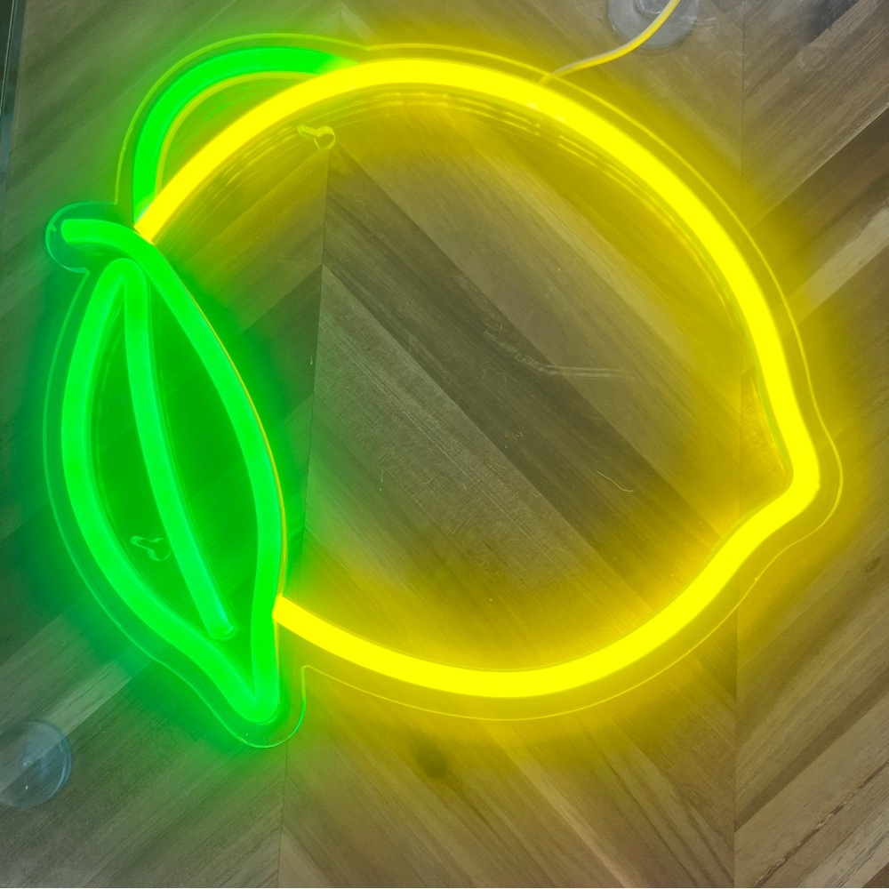 Lemon fruit neon sign light